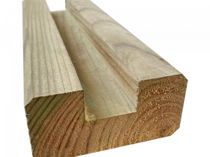 Bois d'extérieur - Poteau rainuré pour clôtures